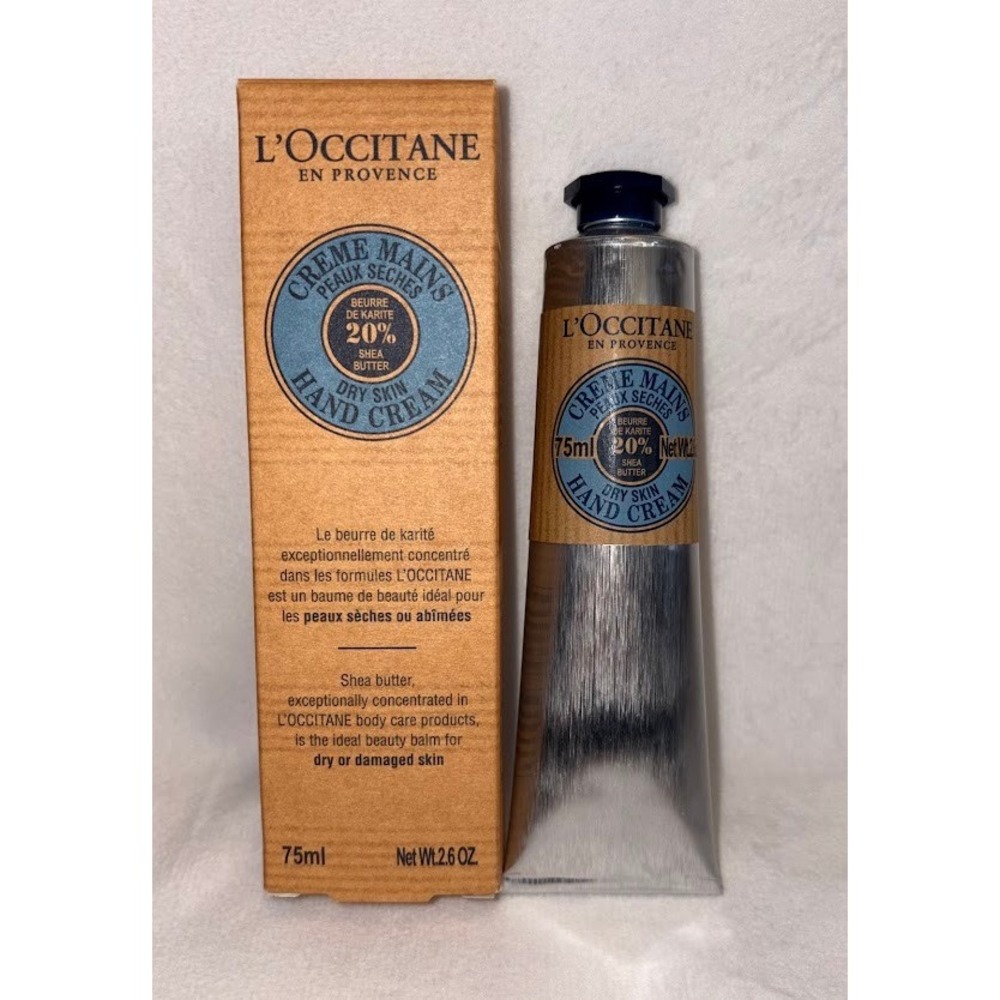 L Occitane Shea Butter Dry Skin Hand Cream 75ml 2.6oz New Boxed